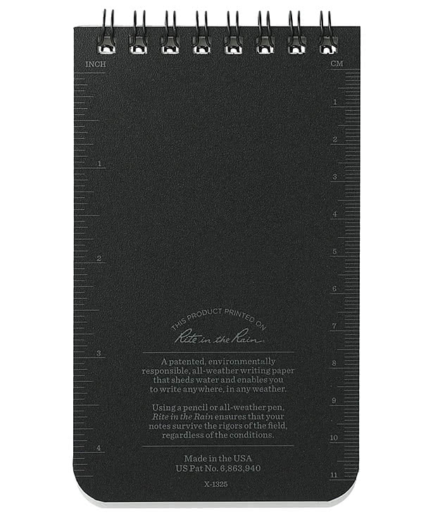 Rite in the Rain Mini Hard Cover Top Spiral Notebook