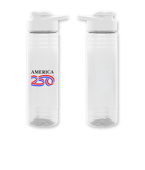 Full Color America250™ 24 oz. Accel Water Bottle in CLEAR