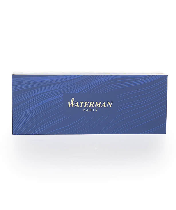 Laser Engraved Waterman Hemisphere Ballpoint Pen (blue ink)