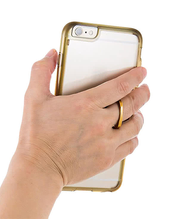 Laser Engraved Infinite Metal Ring Phone Stand