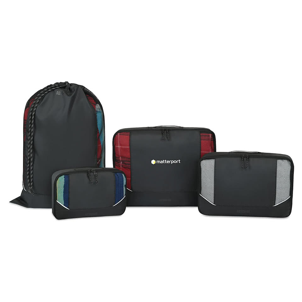 American Tourister Zoom Turbo 4-Piece Recycled Packing Cube Set