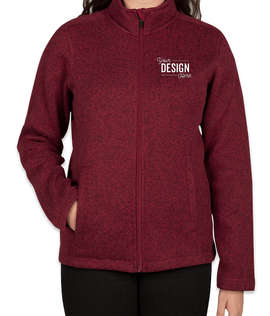 Devon & Jones Women's Full Zip Sweater Fleece Jacket