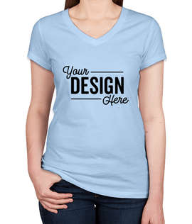 Bella + Canvas Women's Slim Fit Jersey V-Neck T-shirt