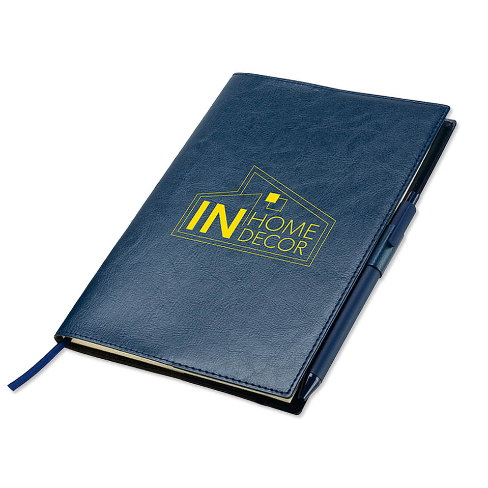 Conclave Refillable Leatherette Notebook with Pen