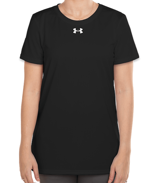 Under Armour Women's Team Tech Recycled Performance Shirt in Black / White