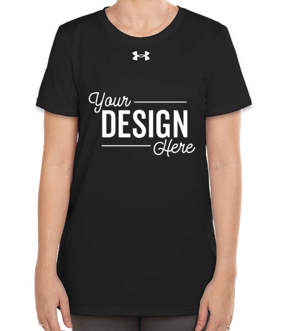 Under Armour Women's Team Tech Recycled Performance Shirt in Black / White