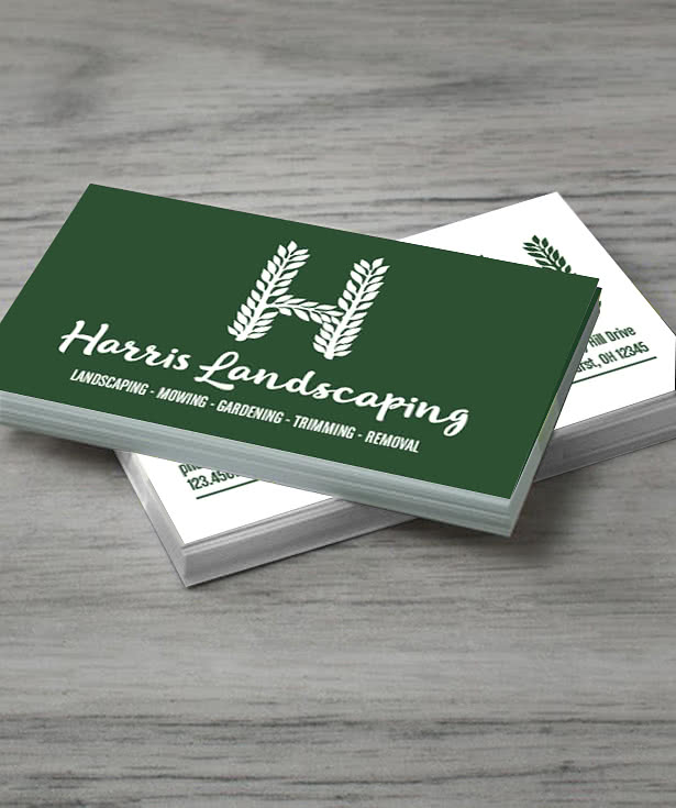 2" x 3.5" Horizontal Business Cards - 14 pt. Cardstock