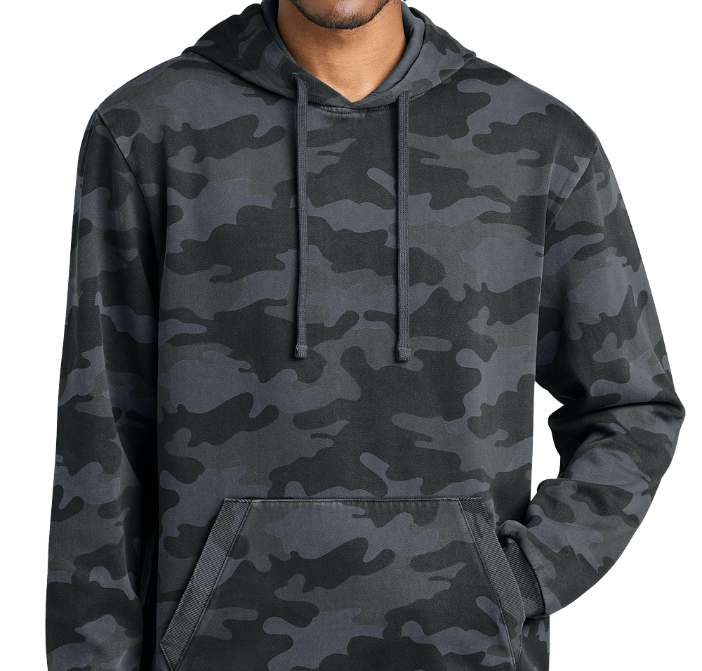 District Wash Camo Recycled Fleece Pullover Hoodie-default