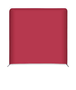 Full Color 98" x 91.25" Eurofit Straight Wall Display Kit - Color: Maroon