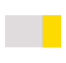 2" x 3.5" Horizontal Clear Plastic Business Cards - Color: Clear / Yellow