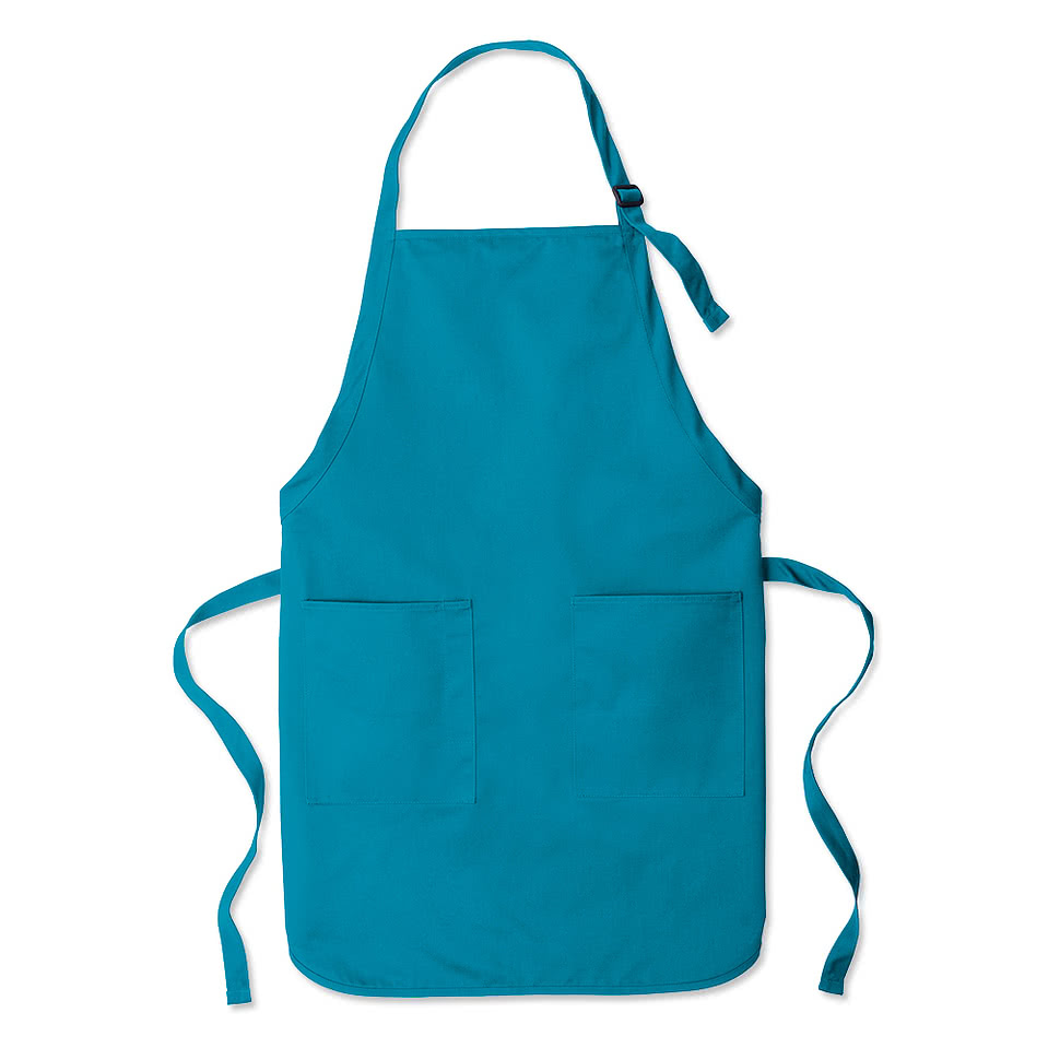 Port Authority Two-Pocket Full Length Apron - Embroidered