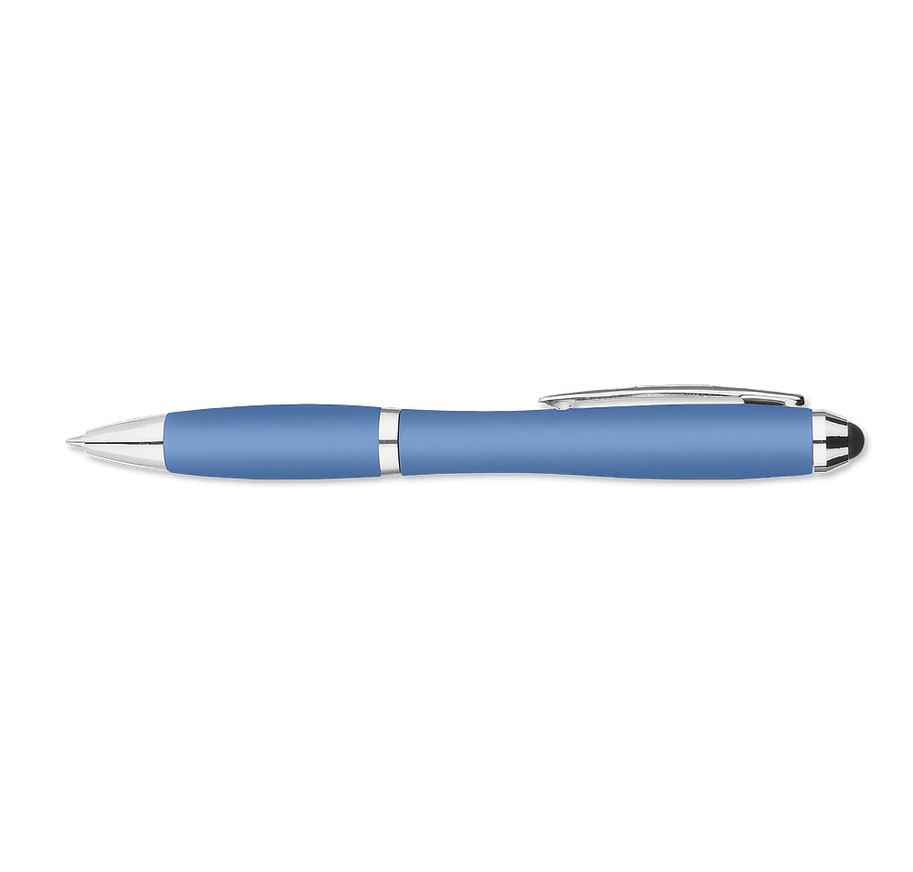 Curvaceous Metallic Stylus Pen (black ink)-default