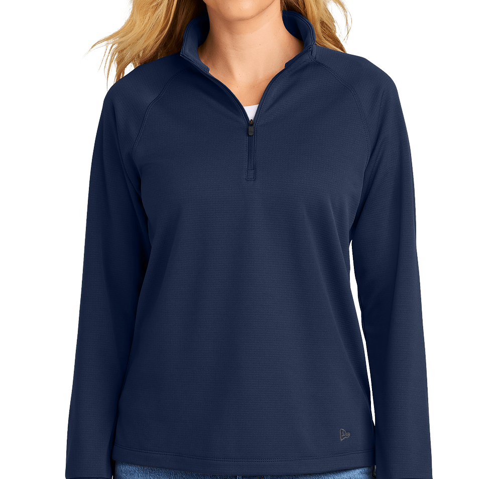 New Era Women's Stand Out Recycled Quarter Zip Sweatshirt - Embroidered-default