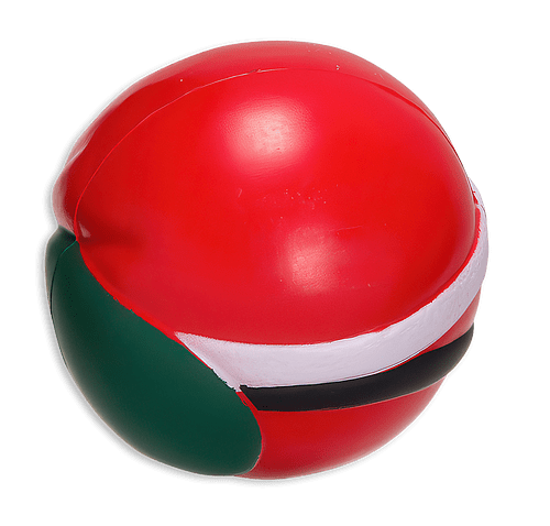 Santa Claus Ball Stress Reliever in Red/Green/White