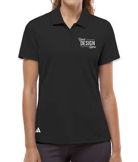 Adidas Women's Sport Recycled Performance Polo - Color: Black