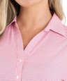 Blue Generation Women's Untucked Gingham Long Sleeve Dress Shirt