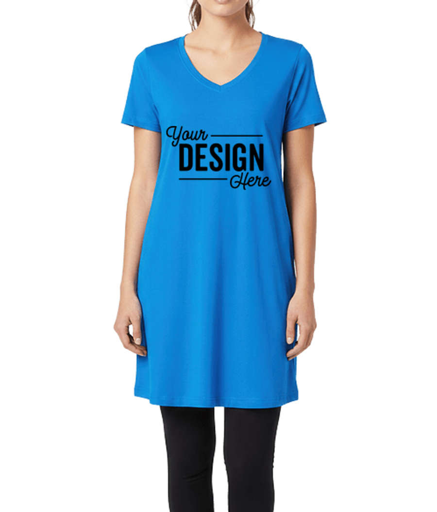 Live & Tell by LAT Women's Fine Jersey V-Neck Cover-Up in Cobalt