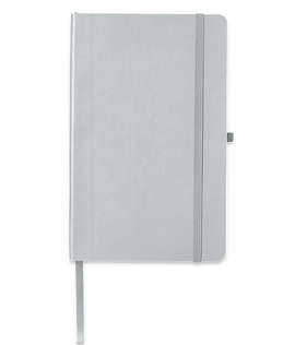Debossed Core365 Soft Cover Bound Notebook - Color: Platinum