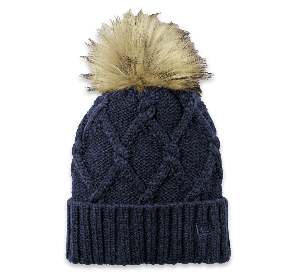 New Era Faux Fur Pom Pom Beanie-default