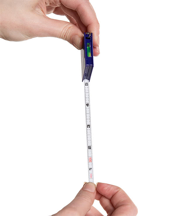 Full Color Square Level Tape Measure Keychain
