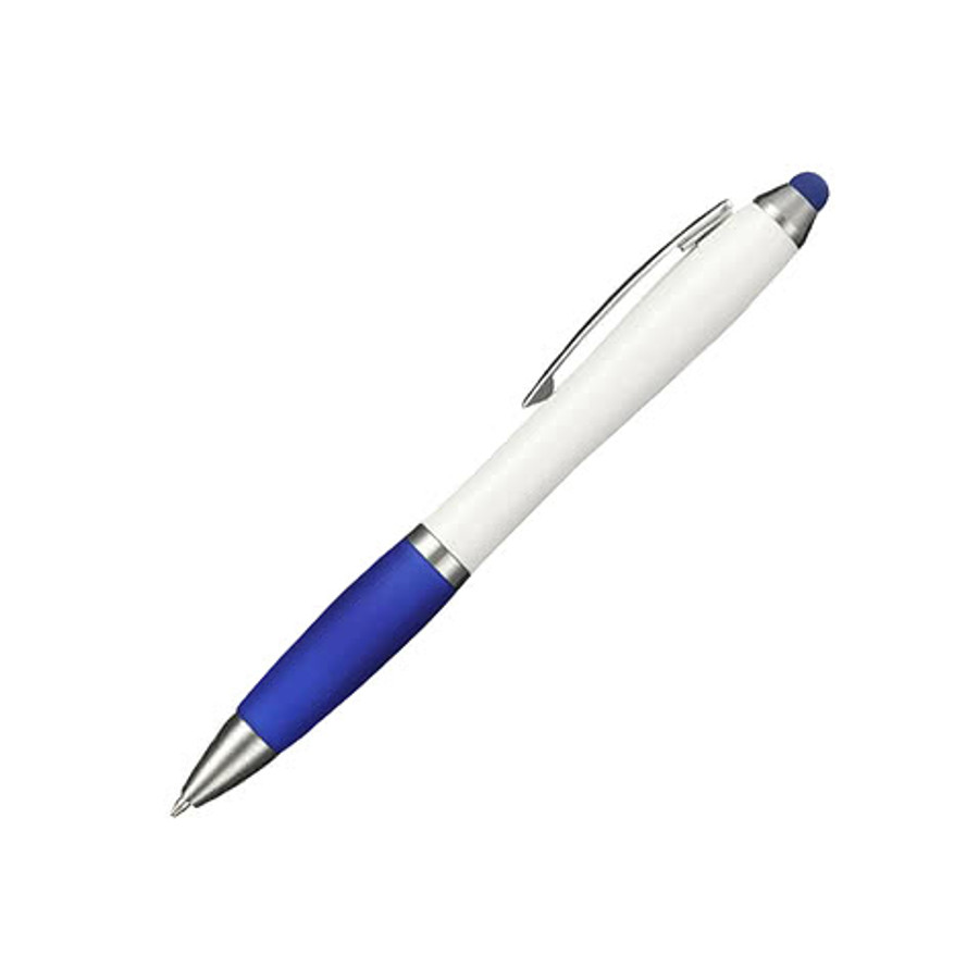 Nash Antimicrobial Ballpoint Stylus Pen (black ink) in White