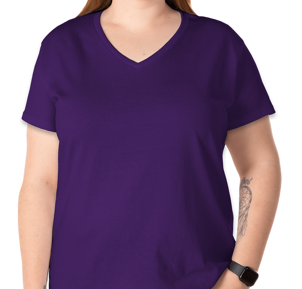 Gildan Women's 100% Cotton V-Neck T-shirt-default
