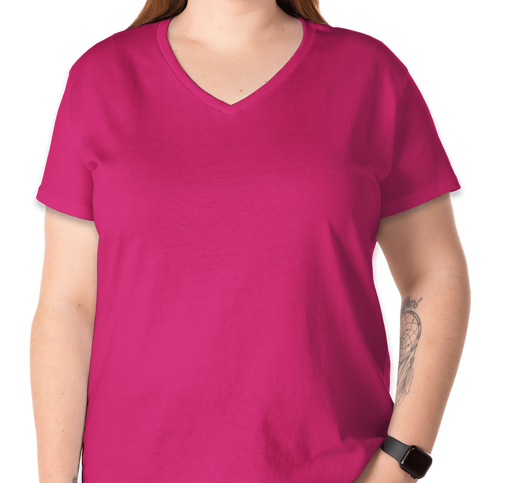 Gildan Women's 100% Cotton V-Neck T-shirt-default