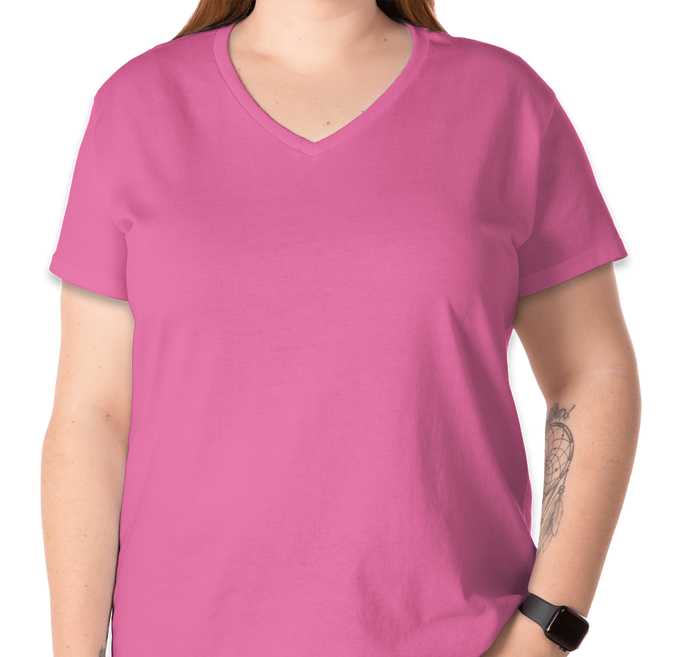 Gildan Women's 100% Cotton V-Neck T-shirt-default