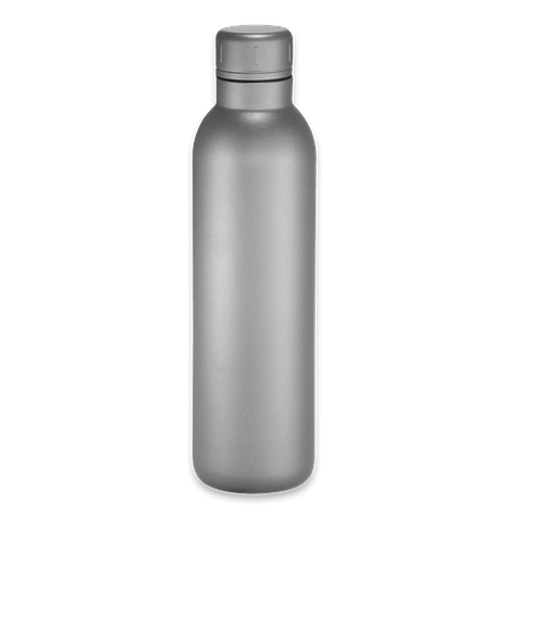 Laser Engraved 17 oz. Thor Matte Copper Vacuum Insulated Water Bottle in Gray