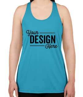 Badger Women's Performance Racerback Tank - Color: Electric Blue