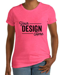 District Women's Tri-Blend T-shirt - Color: Fuchsia Frost