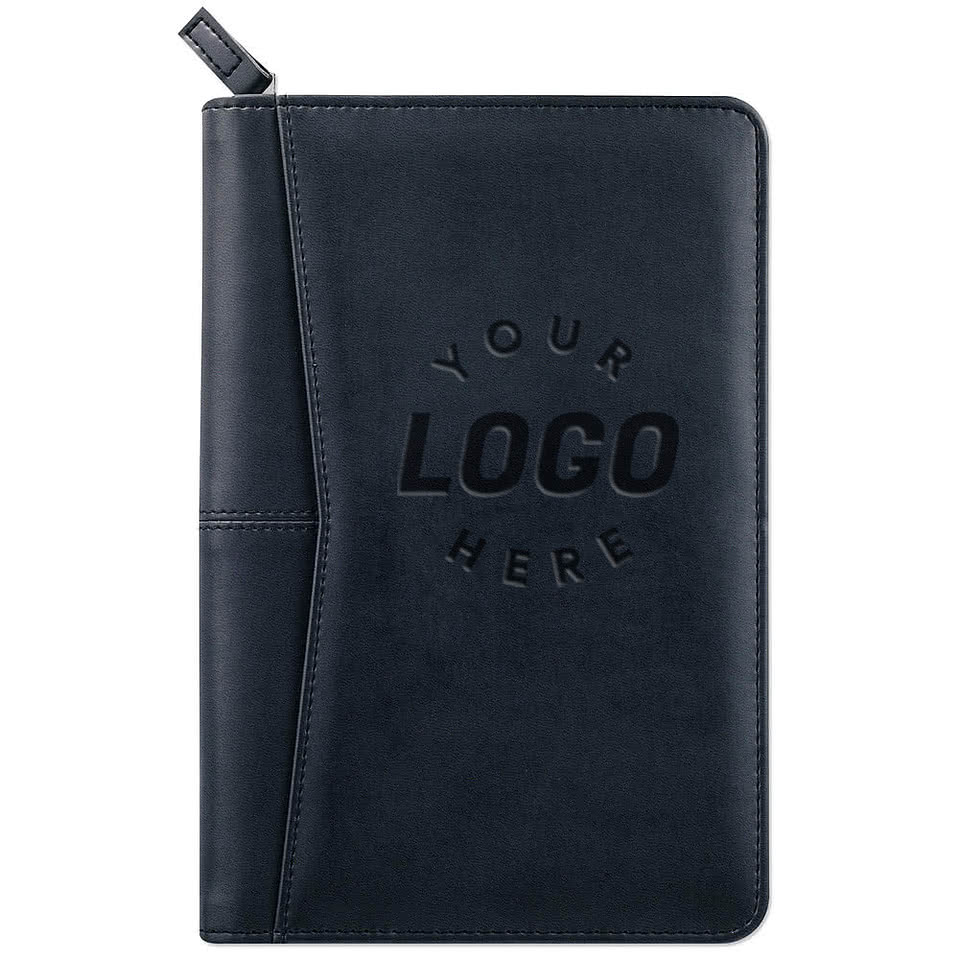 Debossed Pedova Jr. Zippered Padfolio