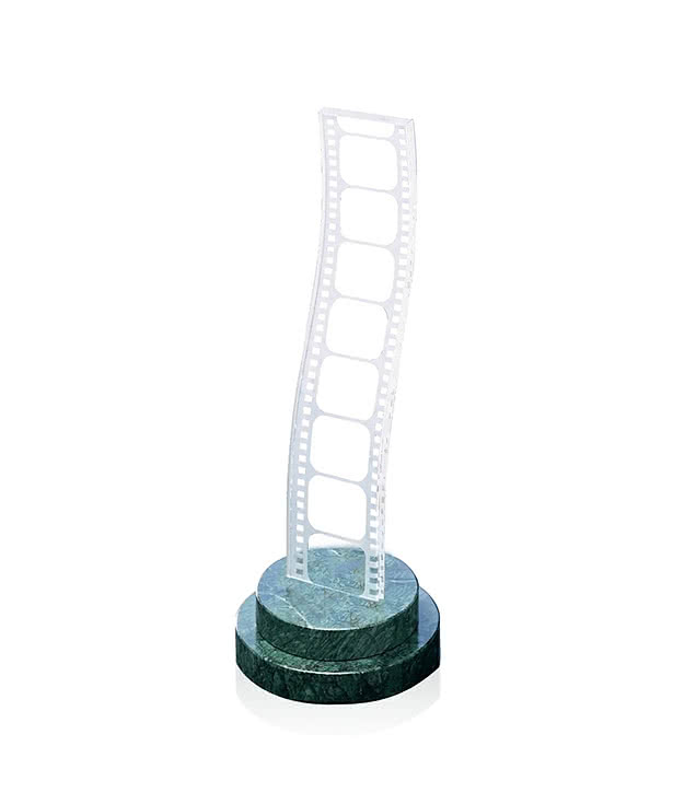 Laser Etched Film Strip Award