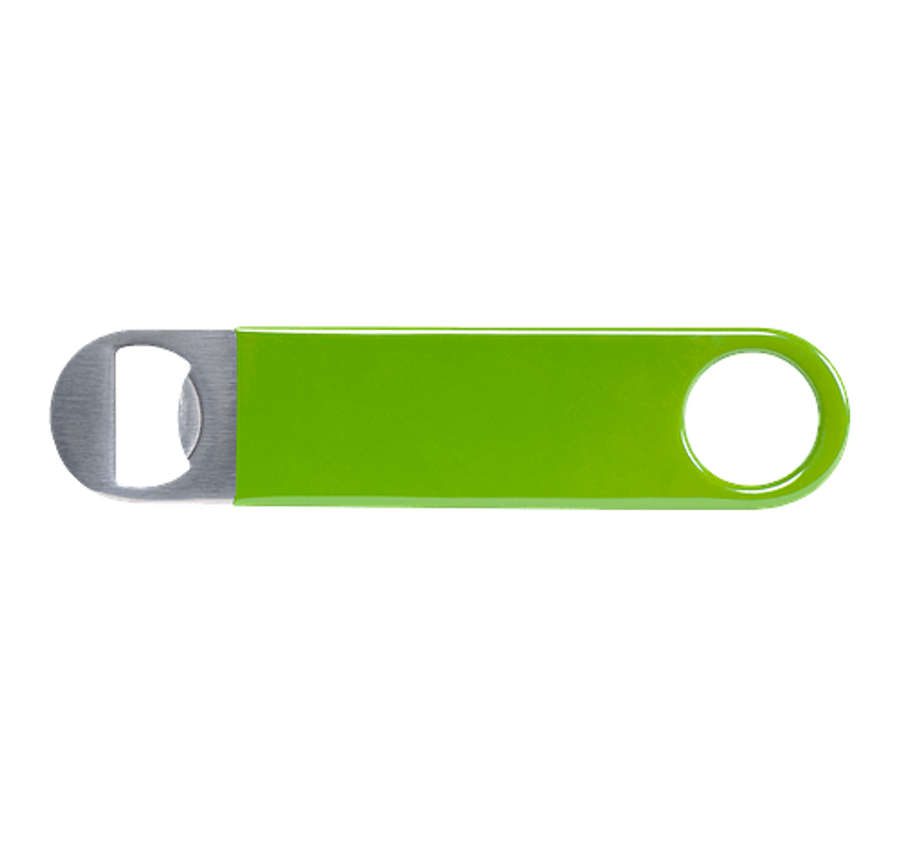 Double Sided Metal Bottle Opener in Green-Lime