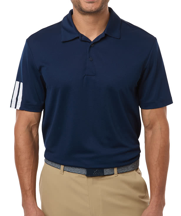 Adidas 3-Stripes Climacool Recycled Performance Polo - Printed