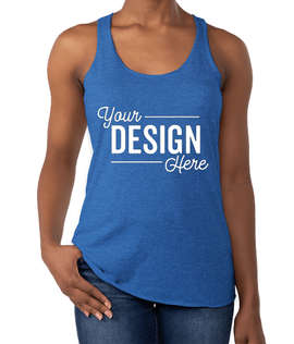 Next Level Women's Tri-Blend Racerback Tank - Color: Vintage Royal