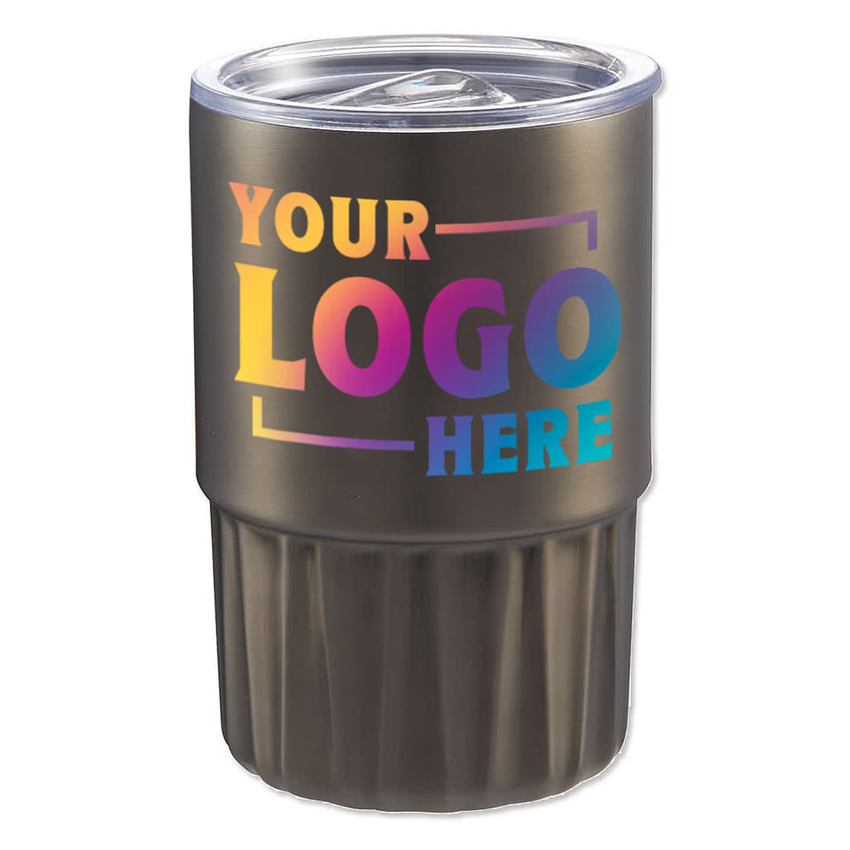 Full Color 16 oz. Elite Geometry Stainless Steel Insulated Tumbler