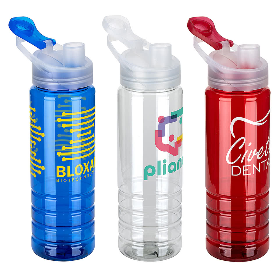 Full Color 26 oz. Breakaway Recycled Sports Water Bottle (Case of 100)