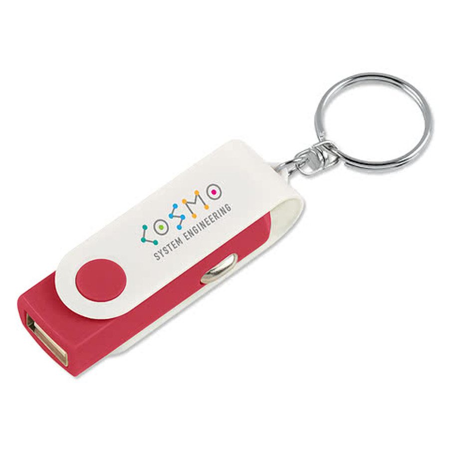 Swivel Car Charger in White with White