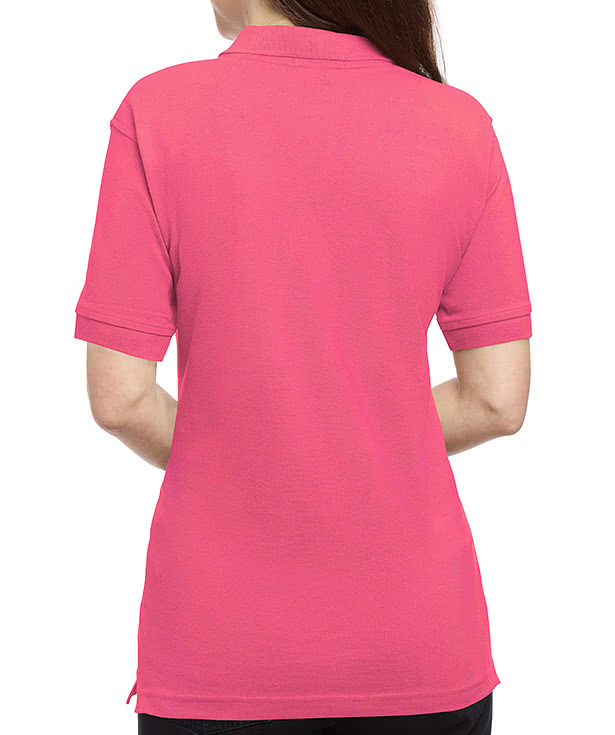 Blue Generation Women's Cotton Pique Polo - Embroidered
