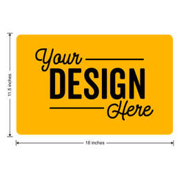 Full Color 18" X 11.5" Car Door Magnet - Color: Athletic Gold