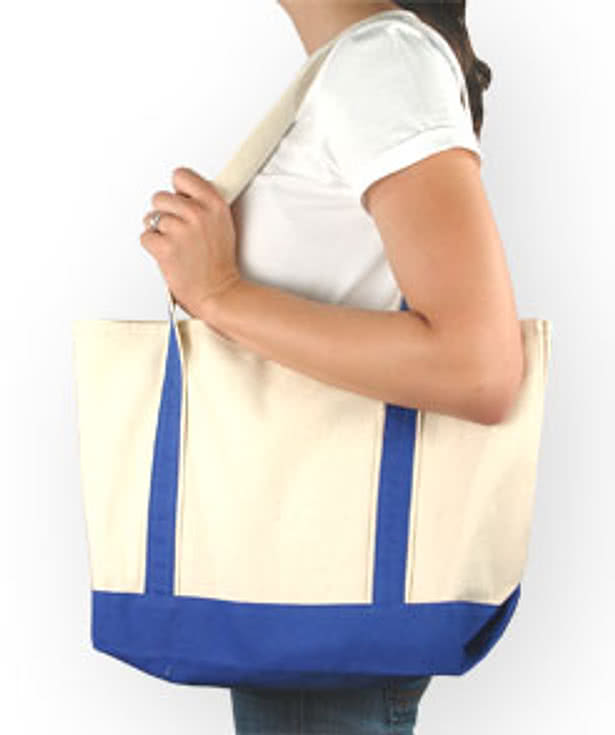 Toppers Small Canvas Two-Tone Tote