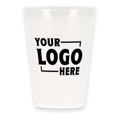 12 oz. Custom Frosted Plastic Cups Pack of 50