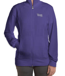 Cherokee Women's Infinity Full Zip Warm-Up Scrub Jacket - Color: Grape