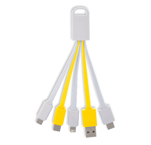 5-in-1 Cosmo Charging Buddy in White / Yellow