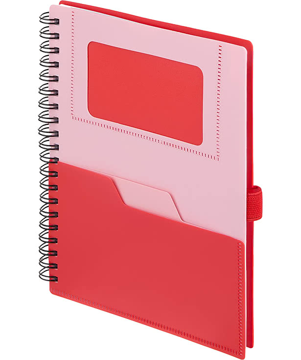 Stash Recycled FSC Plastic Cover Spiral Notebook