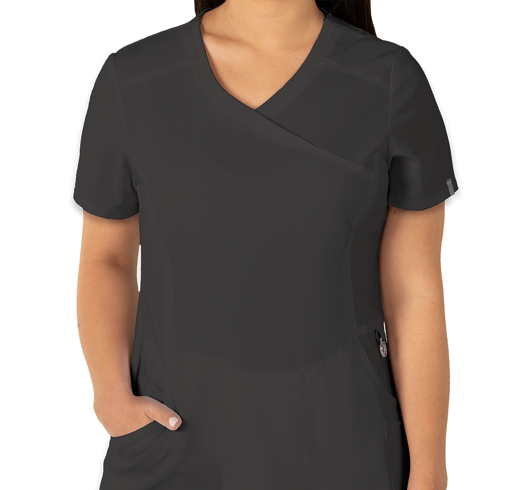 Cherokee Infinity Women's Mock Wrap Scrub Top - Printed-default