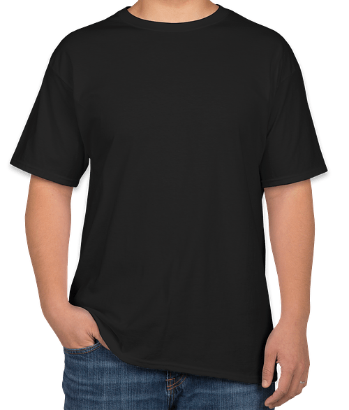 Hanes Essential-T Crewneck T-shirt in Black