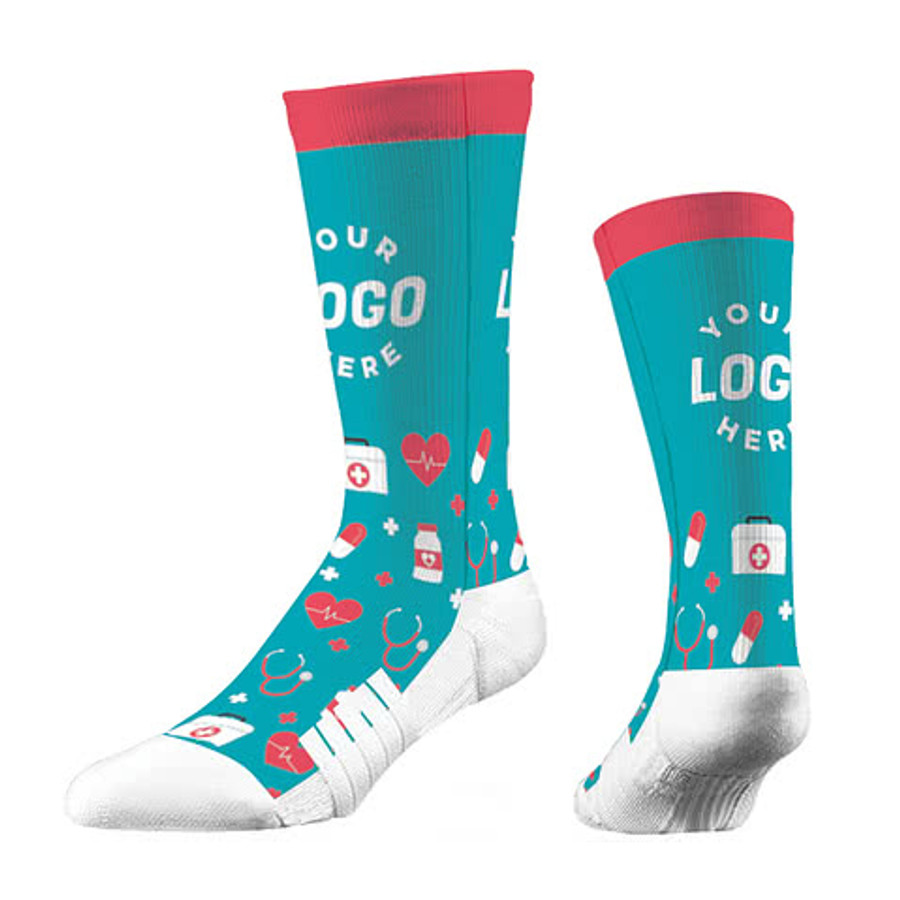 Nurses Week Premium Crew Socks in Teal