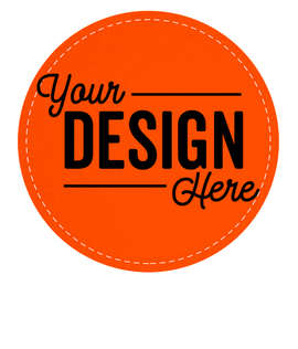 Circle Cardboard Coaster - Color: Orange